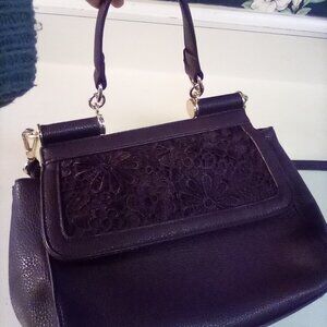 Purple Leather Purse